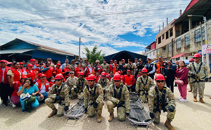 Simulacro de emergencia en Tambopata