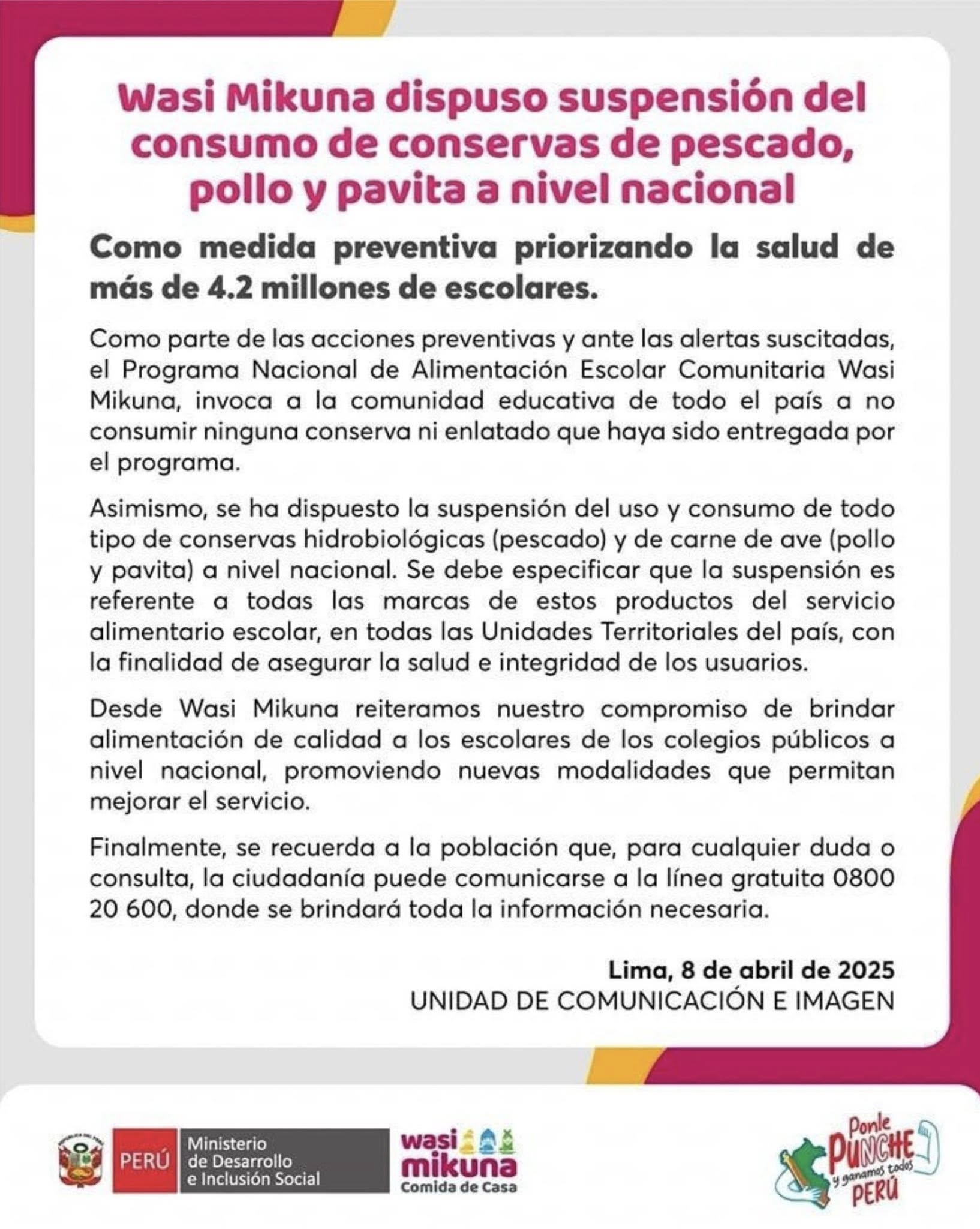 Comunicado