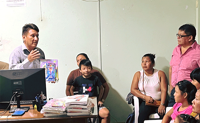 Participación comunitaria en la entrega de kits