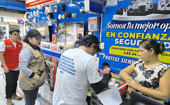 Recicladores formalizados en acción