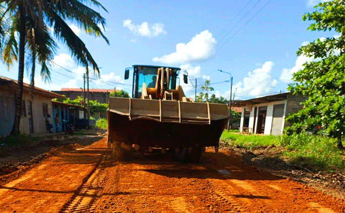 Inicio de mejoramiento vial en Jr. Biodiversidad